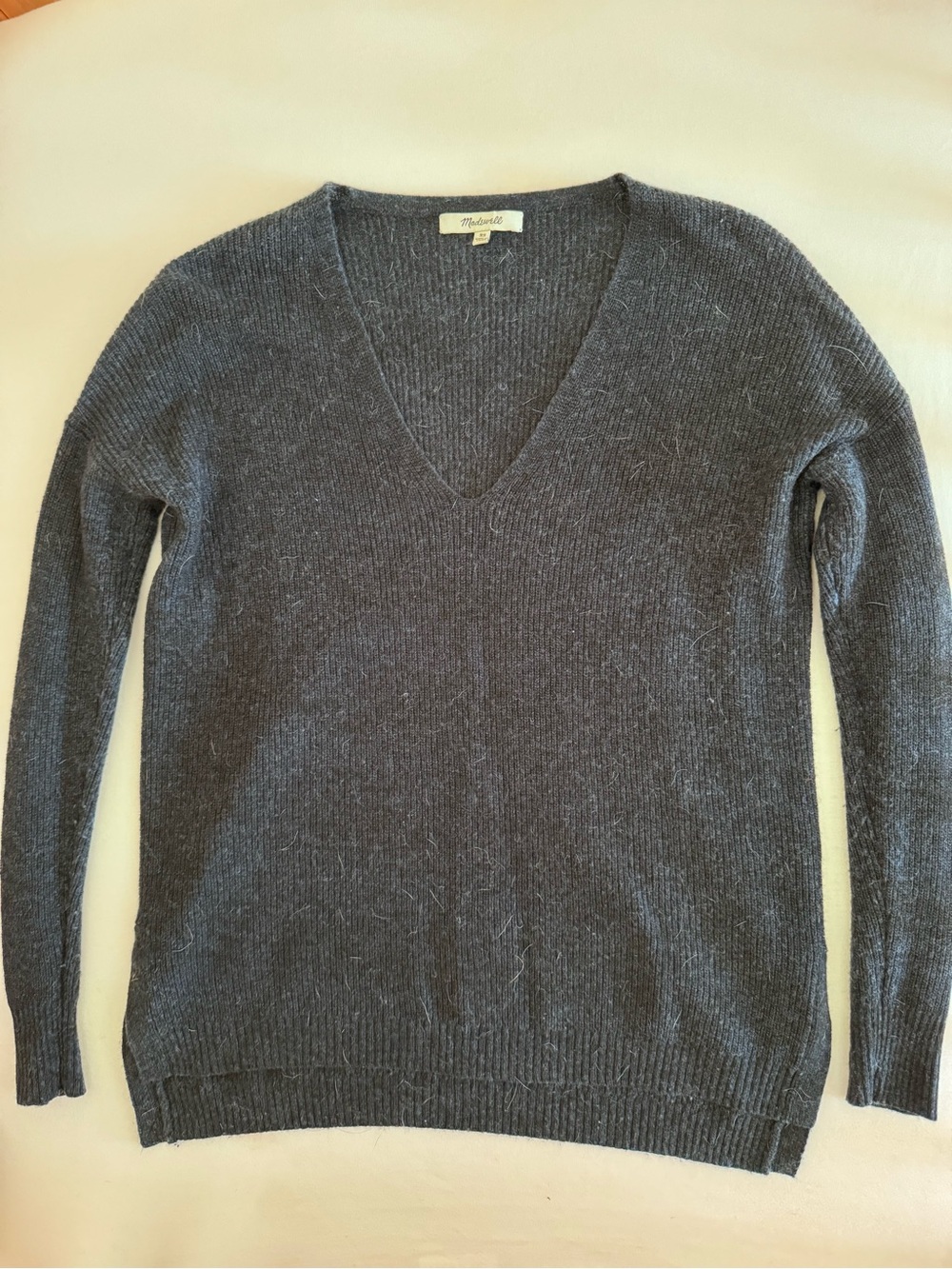 Madewell Navy Blue V-Neck Sweater